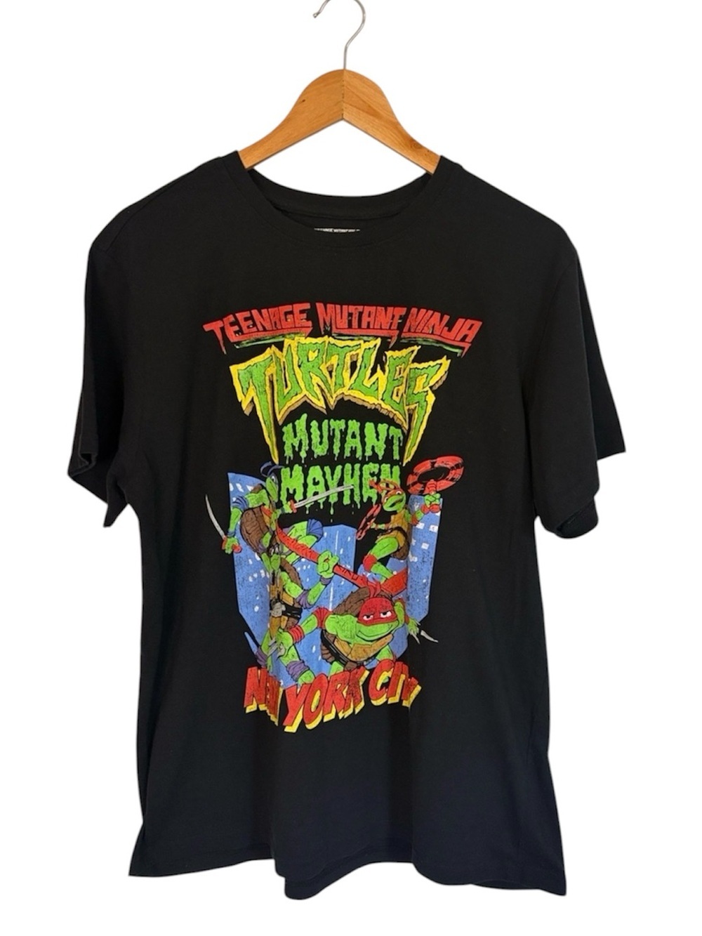 Teenage Mutant Ninja Turtles Mutant Mayhem NYC T-Shirt Black Size XL